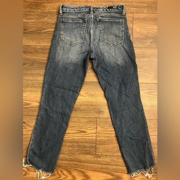 Kut From The Kloth Denim Jeans Reese Raw Hem Women's Size 2 - Picture 3 of 7